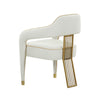 Corralis Cream Performance Linen Dining Chair Model: TOV-D68475