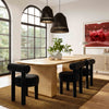 Carmel Black Velvet Dining Chair Model: TOV-D68591