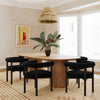 Spara Black Performance Boucle Dining Chair Model: TOV-D68595