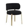 Margaret Black Performance Boucle Dining Chair Model: TOV-D68648
