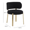 Margaret Black Performance Boucle Dining Chair Model: TOV-D68648