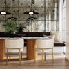 Margaret Cream Performance Linen Dining Chair Model: TOV-D68650