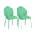 Lauren Green Performance Vegan Leather Kitchen Chairs - Set of 2 Model: TOV-D68697