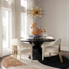 Corralis Cream Performance Boucle Dining Chair Model: TOV-D68705