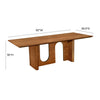 Satra Walnut Rectangular 92" Dining Table Model: TOV-D68715