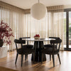 Palla Black Performance Boucle Dining Chair Model: TOV-D68818