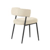 Maxine Cream Performance Vegan Leather Dining Chair Model: TOV-D68993