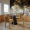 Tiara Cognac Velvet Oak Dining Chair Model: TOV-D69036