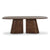 Gladyss Brown Burl Oval 87" Dining Table Model: TOV-D69081