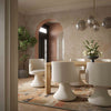 Jeffree Cream Performance Boucle Swivel Dining Chair Model: TOV-D69124