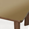 Oani Walnut and Glass 83" Rectangular Dining Table Model: TOV-D69236