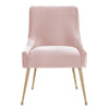 Beatrix Blush Velvet Side Chair Model: TOV-D7222
