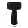 Shelby Raffia Black Table Lamp Model: TOV-G18379