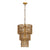 Nirsa Brass Chain Link 3-Tier Chandelier Model: TOV-G18452