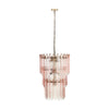Hampshire Pink Acrylic 3-Tier Chandelier Model: TOV-G18453