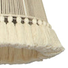 Helen Large White Cotton Tasseled Pendant Lamp Model: TOV-G18455