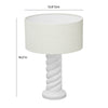 Rapunzel White and Cream Table Lamp Model: TOV-G18556