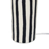 Maiori Black Striped Papier Mache Table Lamp Model: TOV-G18570