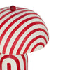 Maiori Red Striped Papier Mache Table Lamp Model: TOV-G18571