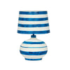 Positano Blue Striped Papier Mache Table Lamp Model: TOV-G18573