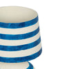 Positano Blue Striped Papier Mache Table Lamp Model: TOV-G18573