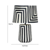 Minori Black Striped Papier Mache Table Lamp Model: TOV-G18575