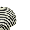 Maiori Black Striped Papier Mache Floor Lamp Model: TOV-G18580