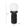 Globe Onyx Black Marble Lamp Model: TOV-G18583
