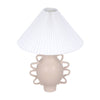 Hazza Cream Pleated Table Lamp Model: TOV-G18586