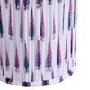 Corrine Purple and White Streaked Cotton Table Lamp Model: TOV-G18628