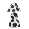 Lerici Black and White Papier Mache Table Lamp Model: TOV-G18684