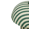 Maiori Dark Green Striped Papier Mache Table Lamp Model: TOV-G18685
