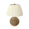 Pallora Cream & Natural Rattan Table Lamp Model: TOV-G54336