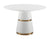 Rosa White Lacquer 47" Round Dining Table Model: TOV-GT5505