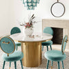 Alisin Marble 47" Round Dining Table Model: TOV-GT5506