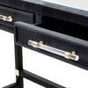 Amara Charcoal Rattan Desk Model: TOV-H21011