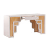 Suzie Cream & Rattan Executive Desk Model: TOV-H44180