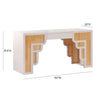 Suzie Cream & Rattan Executive Desk Model: TOV-H44180