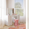Hollywood White Desk with Vanity Mirror Model: TOV-H54352