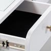 Hollywood White Desk with Vanity Mirror Model: TOV-H54352
