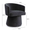 Kristen Black Upcycled Chenille Rolling Desk Chair Model: TOV-H69158