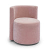 Alyssa Pink Upcycled Velvet Rolling Desk Chair Model: TOV-H69261