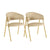Lara Cream Performance Vegan Leather Dining Chair by Inspire Me! Home Decor - Set of 2 Model: TOV-IHD68559