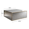Lana Mirrored Large Coffee Table by Inspire Me! Home Decor Model: TOV-IHOC68256