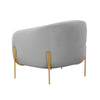 Kandra Grey Velvet Accent Chair by Inspire Me! Home Decor Model: TOV-IHS68628