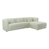 Callie Cream Velvet Sectional - RAF Model: TOV-L44156-L44158