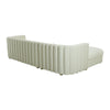 Callie Cream Velvet Sectional - LAF Model: TOV-L44157-L44159