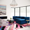 Callie Navy Velvet Sectional - RAF Model: TOV-L44160-L44162