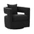 Kennedy Black Textured Velvet Swivel Chair Model: TOV-L6145