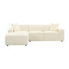 Olafur Cream Linen Sectional - LAF Model: TOV-L68454-L68458